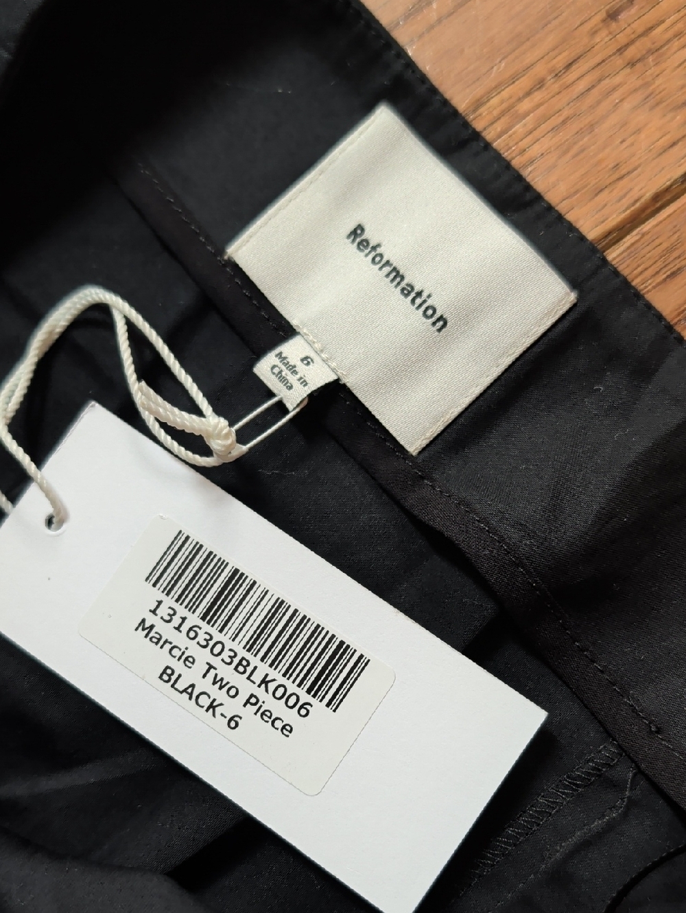 Reformation Marcie SKIRT ONLY Black Button-Front Maxi Skirt - Picture 9 of 10